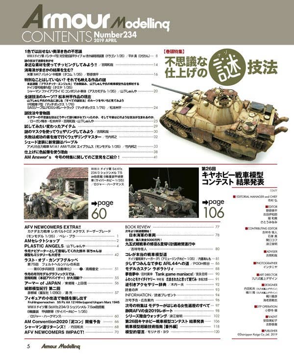 Armor Modeling 2019/04 (Vol.234) | HLJ.com