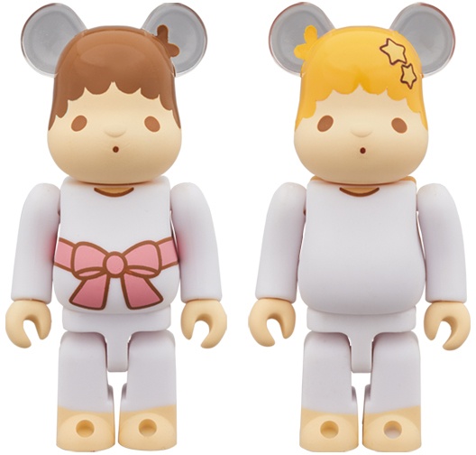 BE@RBRICK Little Twin Stars Kiki & Lala Set 100% (Retro