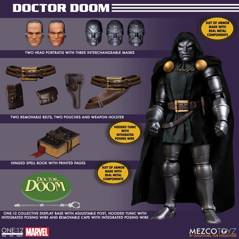 oplukker begynde Armstrong One 12 Collective / Marvel Comics: Dr. Doom Action Figure | HLJ.com