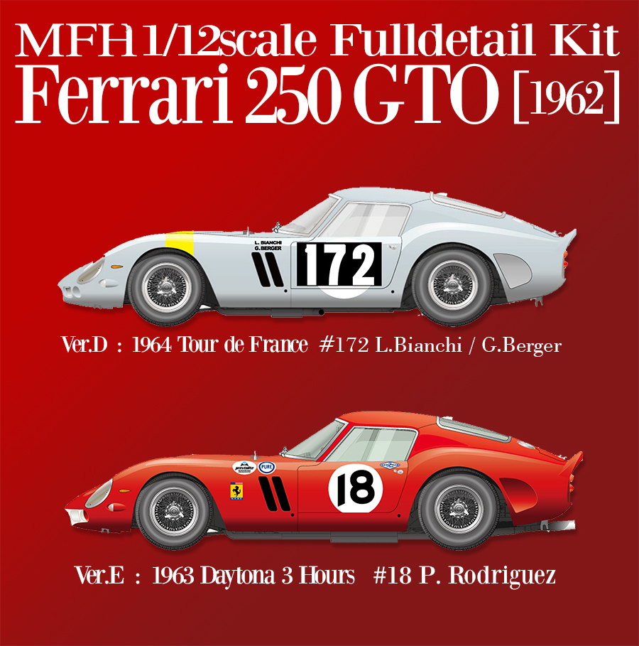 Ferrari 250 GTO Ver. D: 1964 Tour de France #172 L. Bianchi