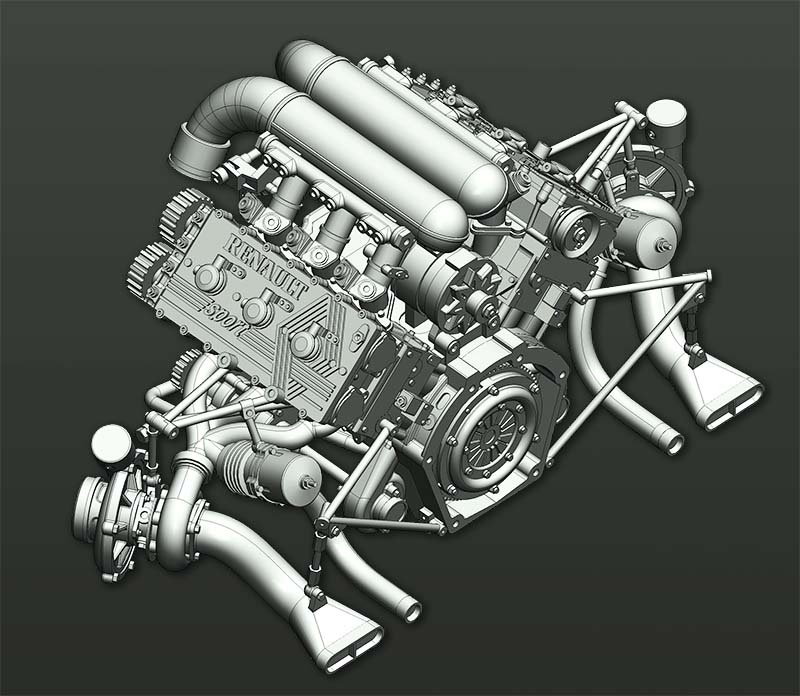 かわいい！ Lotus 97T Engine Kit | HLJ.com 自動車
