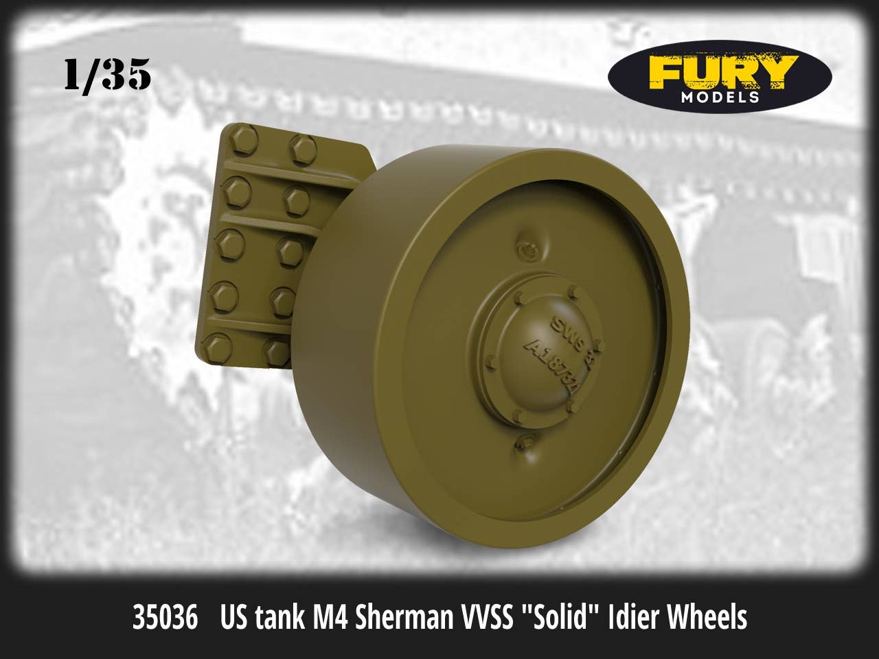 US Tank M4 Sherman VVSS Solid Idier Wheels | HLJ.com