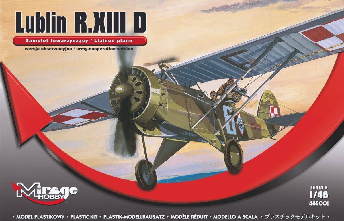 Lublin R-XIII 1:48 組み立てモデルキット Lublin R.XIII D (Liaison Plan / Army-Cooperation Version
