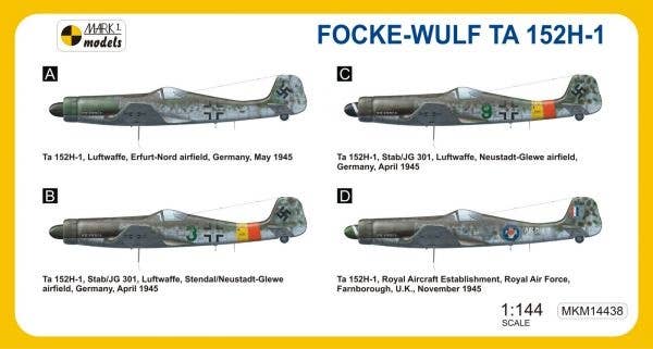 Ta152h Focke Wulf Ta 152H-1 High Altitude Fighter (2 in 1) | HLJ.com