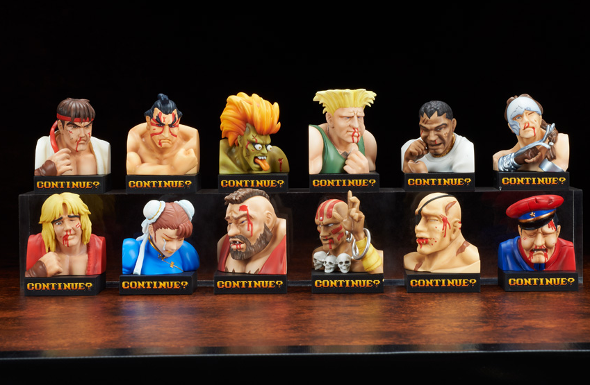 Street Fighter II Trading Figure Defeated Face Collection Street Fighter II Trading Figure Defeated Face Collection