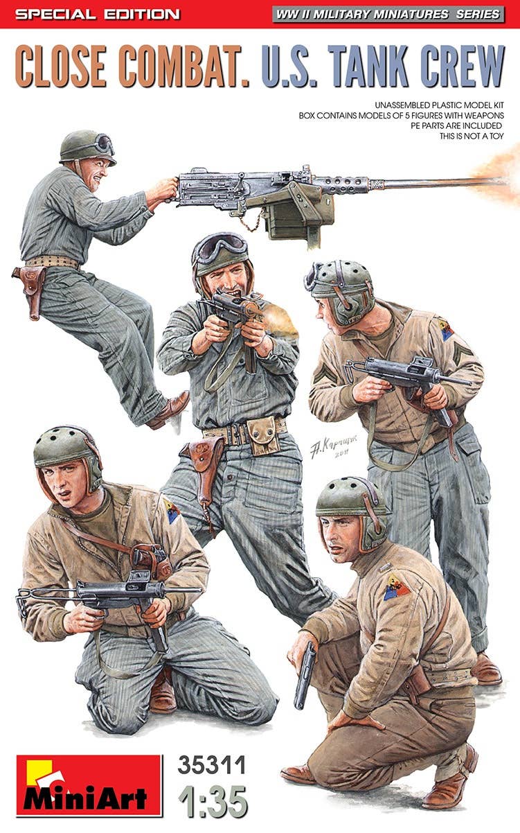 Tank Figure U.S. Tank Soldier (During Close Combat) With 5 Weapons Special Edition ...