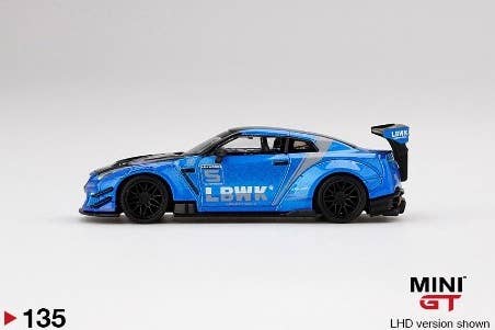 LB Works Nissan GT-R R35 Type 2 Rear Wing Ver. 3 Blue LBWK 2.0 (Left ...