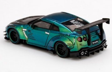 1/64 LB WORKS Nissan GT-R R35 Type 2 Rear Wing Ver. 3 Magic Green Tarmac  Works Limited Edition (Left-Hand Drive)