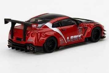 LB WORKS Nissan GT-R R35 Type 2 Rear Wing Version 3 Red LBWK 2.0