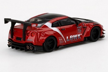 MINI-GT 1/64 LB-WORKS NISSAN GT-R R35 Type2 Rear Wing ver3 Red