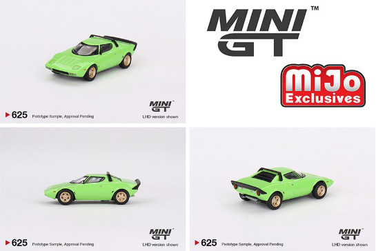 Mini GT 1:64 Lancia Stratos HF Stradale Verde Chiaro (MGT00625-L) Diec