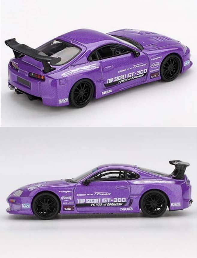 トヨタ スープラ A80 TOP SECRET GT-300 1/64 Toyota スープラ (A80) GT-300 Top Secret Gold(右ハンドル