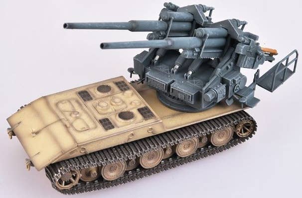 1/72 E-100 ウェポンキャリアー FlaK40 完成品 AS72085 German WWII E-100 Panzer Weapon Carrier with FlaK40 128mm