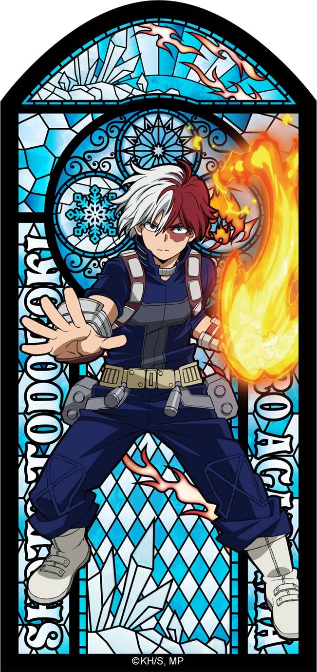 My Hero Academia: Stained Glass Style Clear Sticker / Shoto Todoroki ...