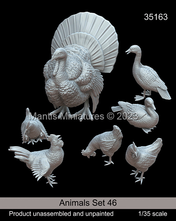 Animal Set 46 Turkey / Duck / Chicken