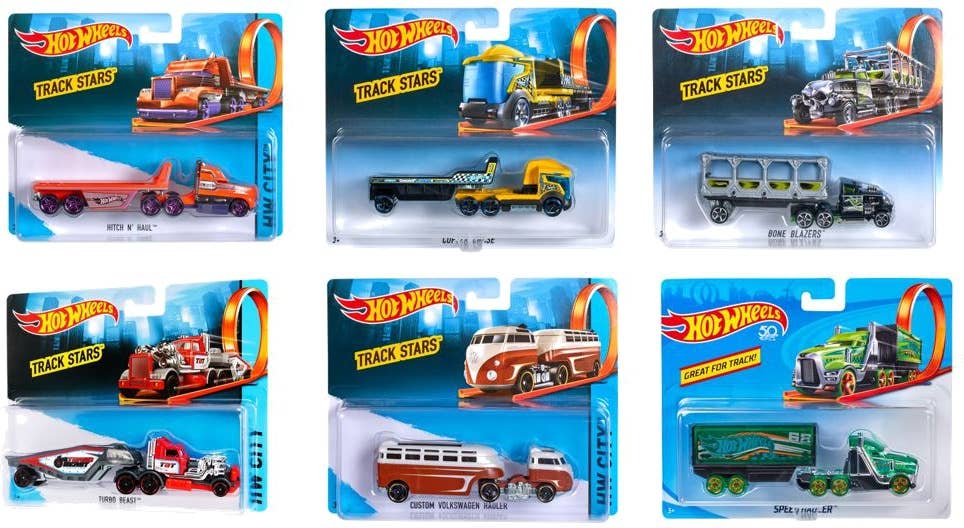 Hot Wheels Track Stars Assorted Tmix 1Box 6pcs