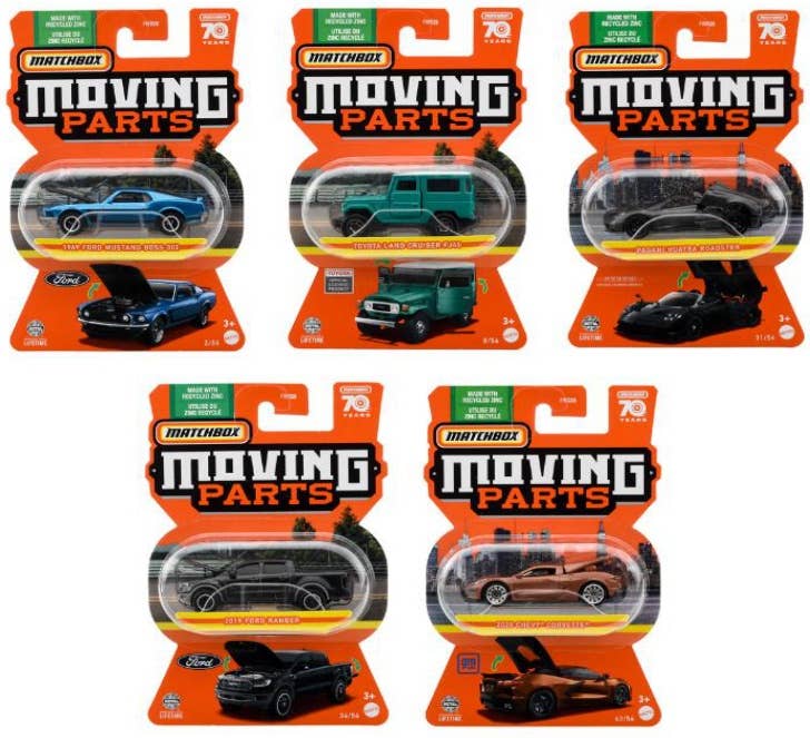 MatchBox Moving Parts Assorted 1Box (8pcs) (FWD28-988B