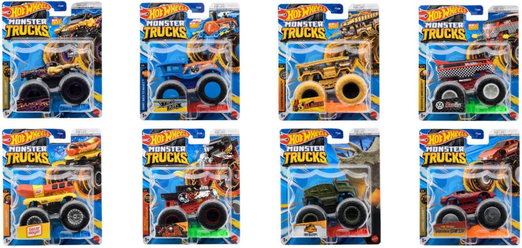 Hot Wheels Monster Trucks 1:64 Vehicle Assortment - FYJ44