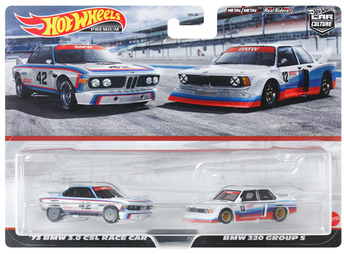 Hot Wheels Premium 2-Pack '73 BMW 3.0 CSL Race Car / BMW 320 Group 5  (HKF55)