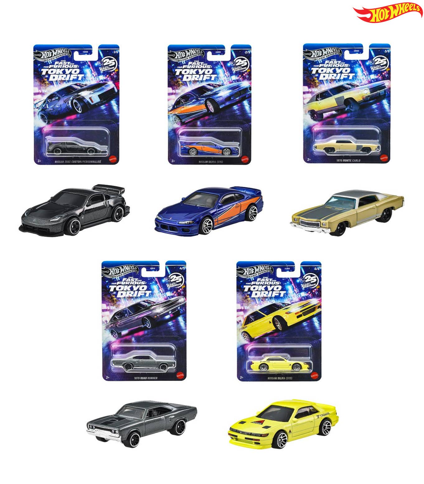 Hot Wheels Fast & Furious Theme Assortment - Tokyo Drift 1Box 10Pcs ...
