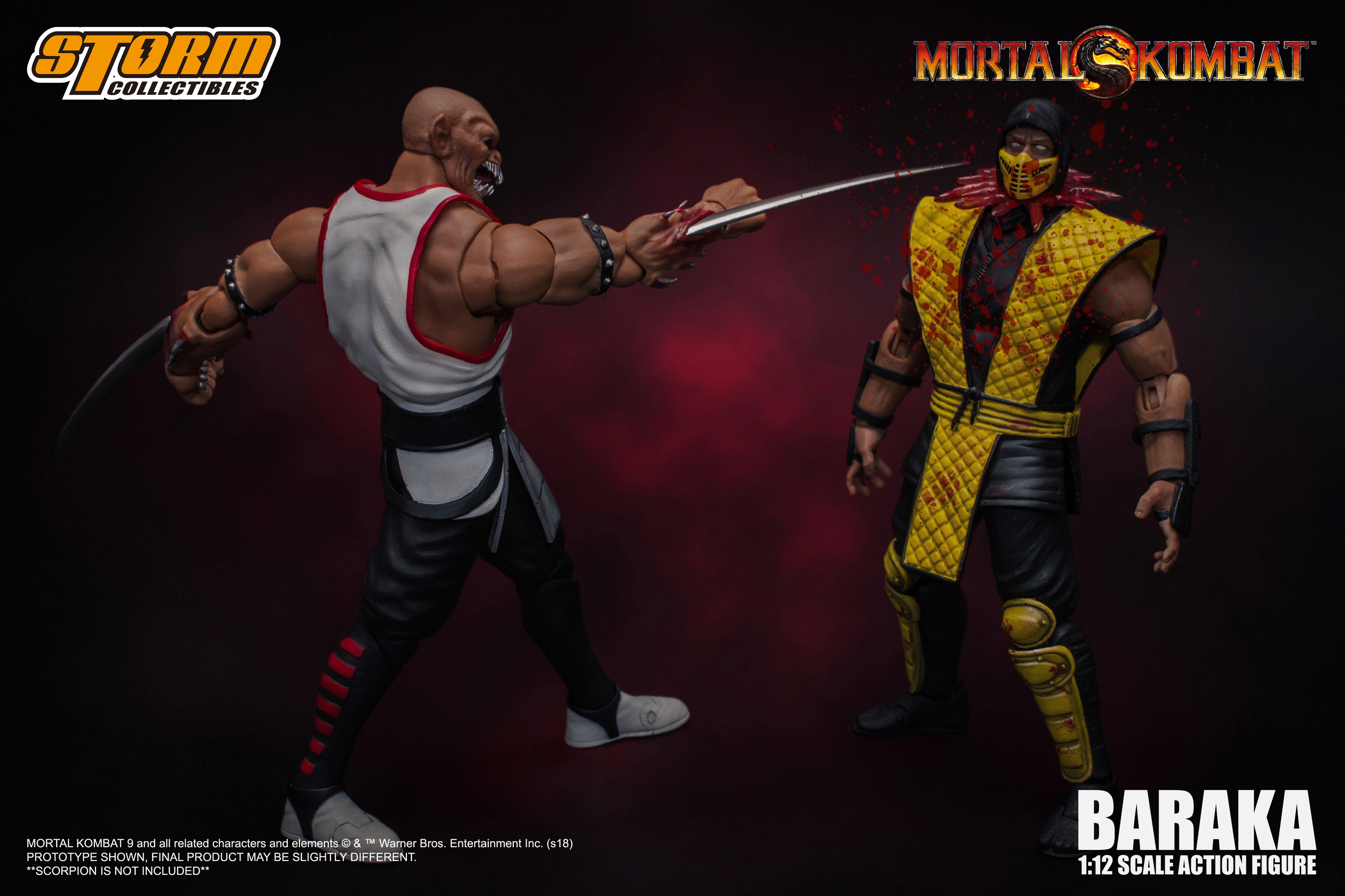 Барака мортал комбат фигурка. Storm Collectibles Mortal Kombat Baraka. Storm Collectibles Baraka.