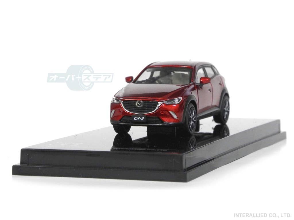 MAZDA マツダ　CX-3 1/43 モデルカー　ソウルレッド オーバーステア 1/64 MAZDA CX-3 (2015) ソウルレッドプレミアム