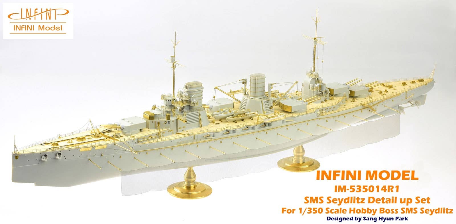 thumbnail image 2 of HobbyBoss 1/350 SMS Seydlitz Wooden Deck – EP Model WD86510 2 of 3
