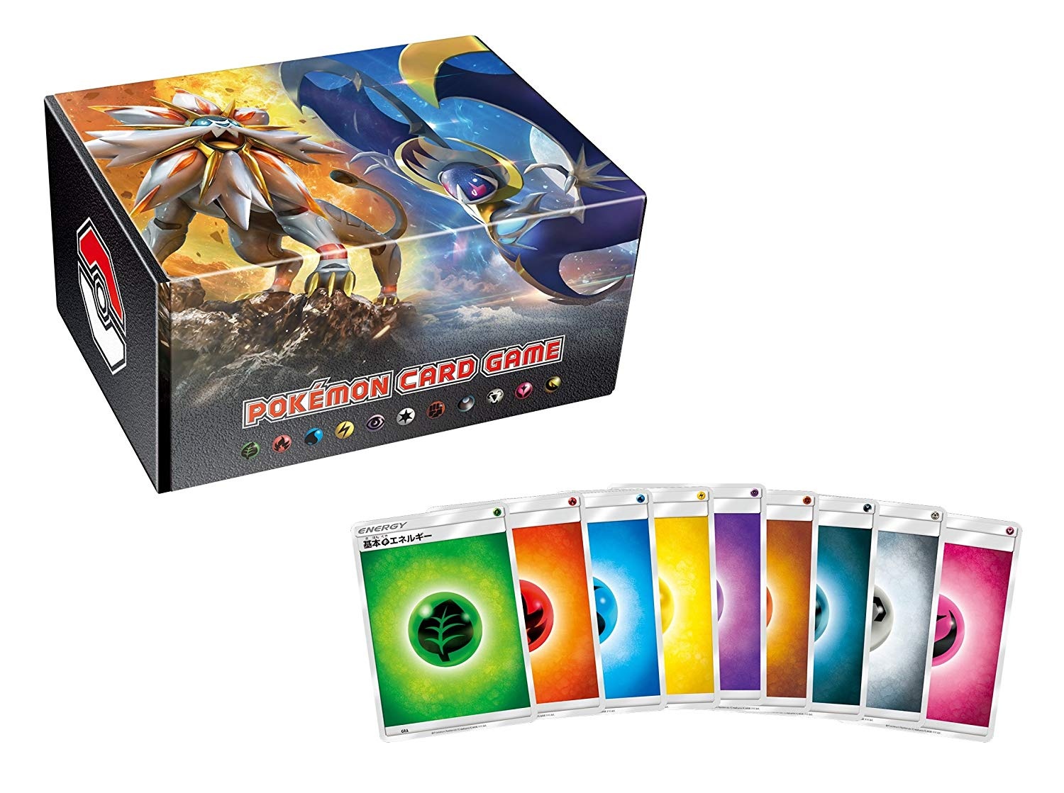 Pokemon Center Sun & Moon Solgaleo & Lunala Deck Box