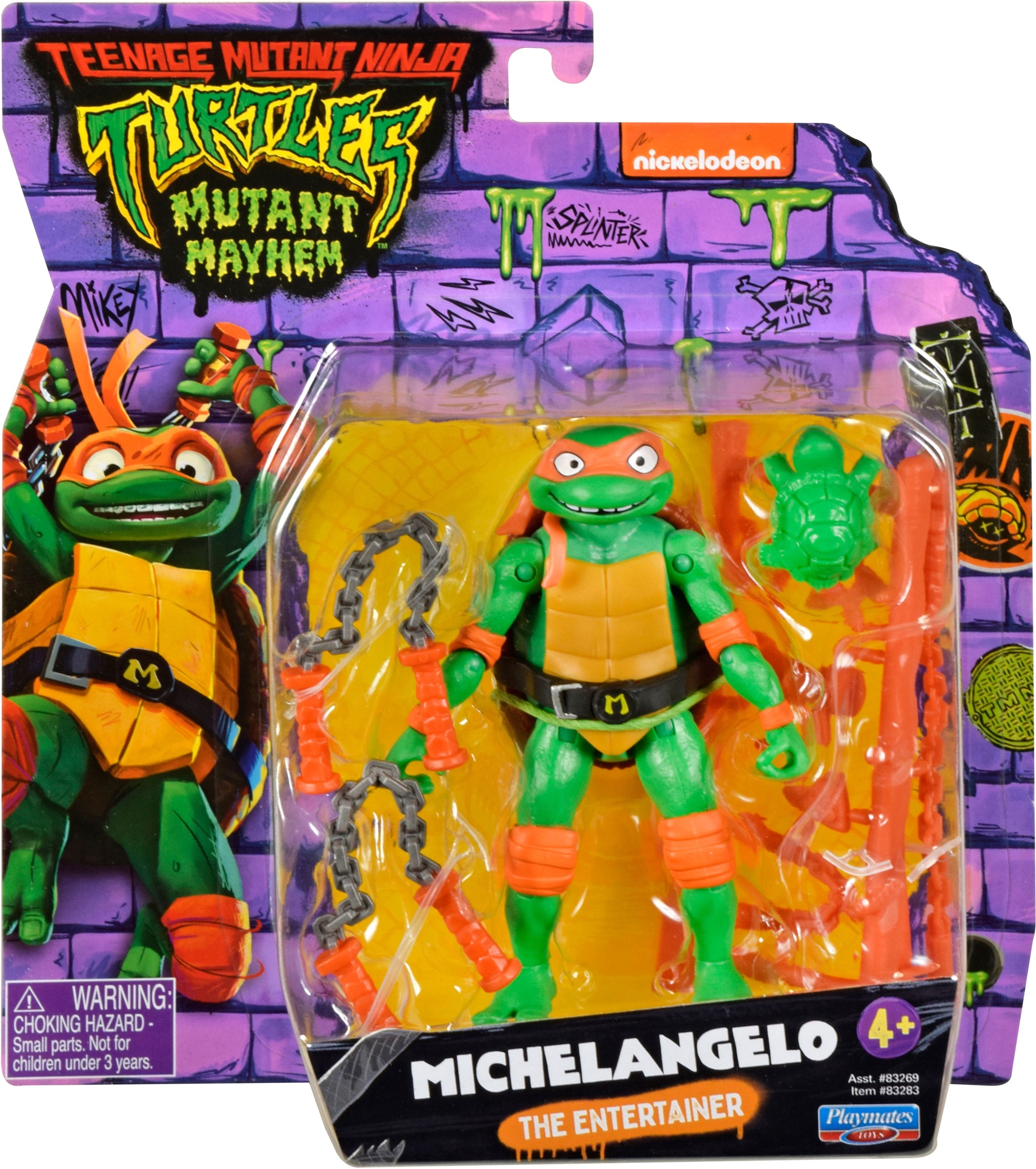 Teenage Mutant Ninja Turtles Mutant Mayhem Michelangelo Action