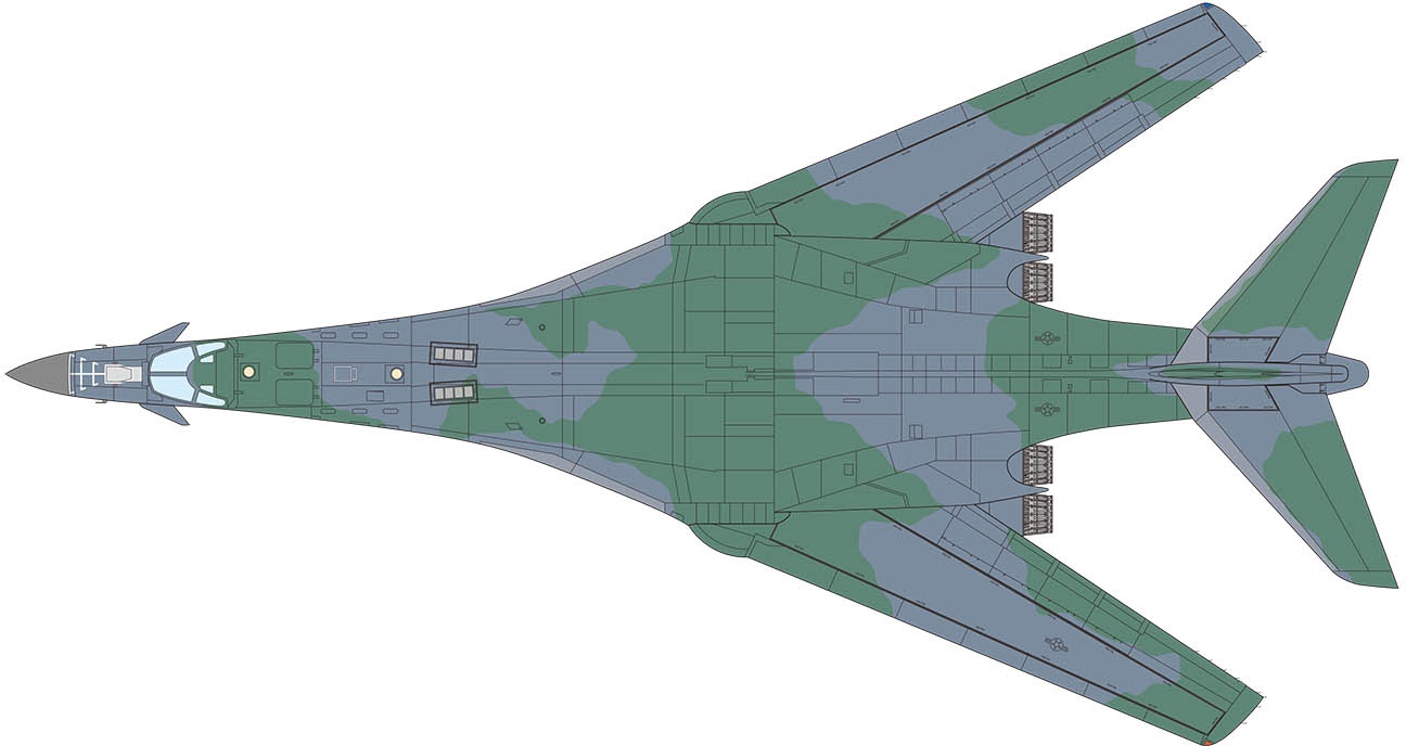 U.S. Air Force Bomber B-1B Lancer Early Type 3 Color