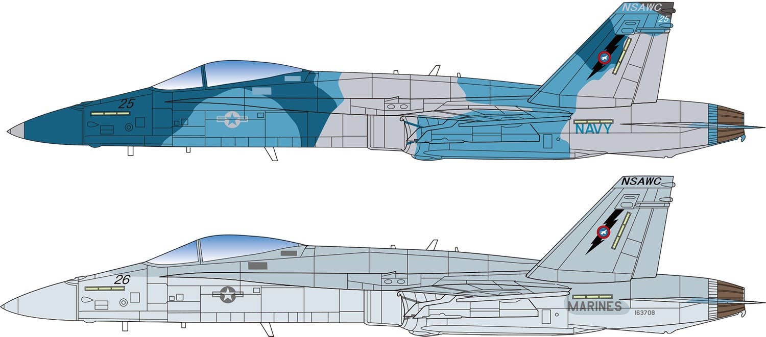 1/144 F/A-18A & 1/144 OP-3C （完成品） US Navy F/A-18C Hornet Blue Angels | HLJ.com