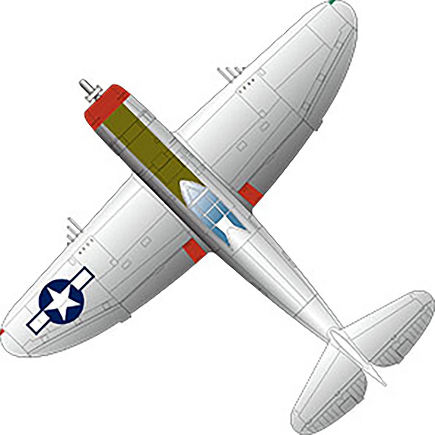 U.S. Army Fighter P-47D Thunderbolt Leatherback Zemke's Wolfpack