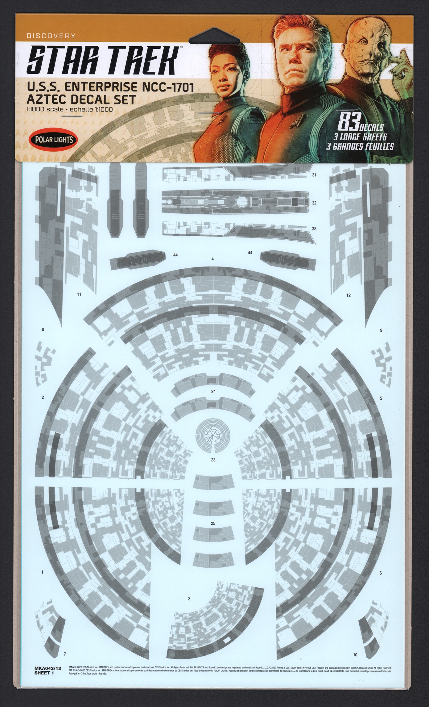 Star Trek Discovery U.S.S. Enterprise Decal Set