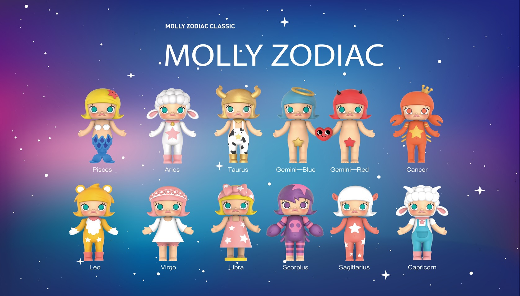 POPMART MOLLY Zodiac Classic 1Box 12pcs | HLJ.com