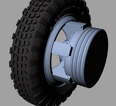 German Krupp L3H163 Tire Wheel For Wasteland | HLJ.com