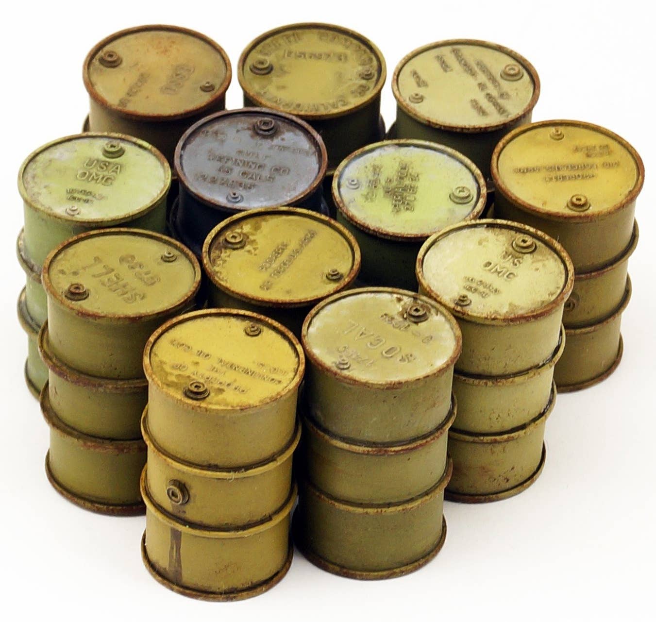 WWI Allied Fuel Drums