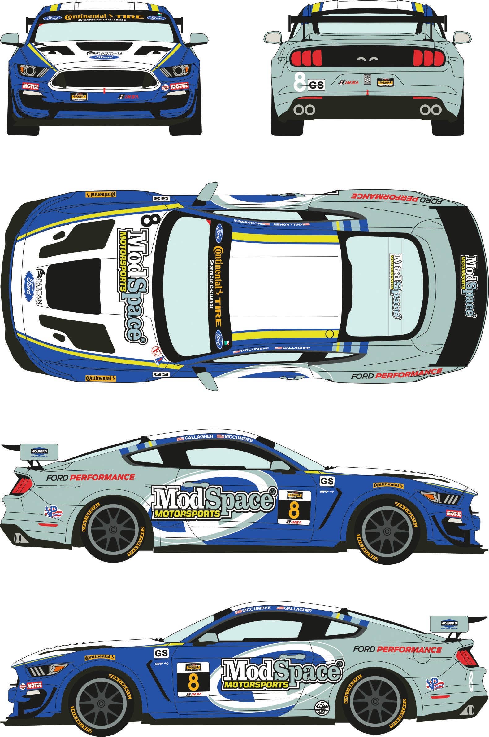 1/24 タミヤ FORD MUSTANG GT4 IMSA #7