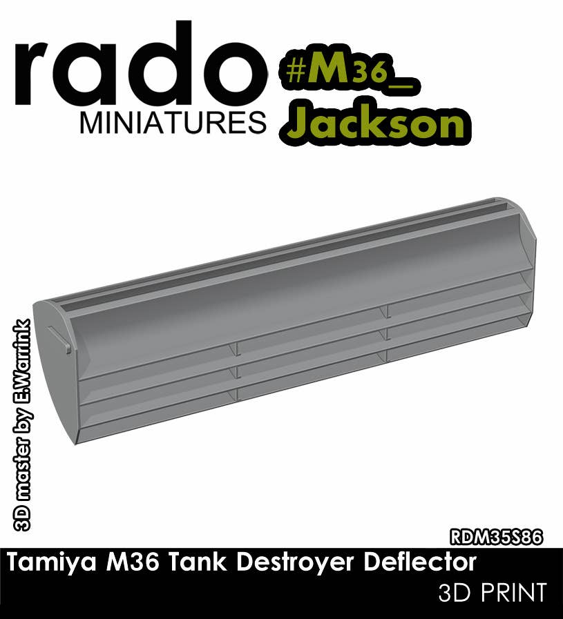 Tank Deflectors WWII US M36 Tank Destroyer Exhaust Deflector (for Tamiya) | HLJ.com