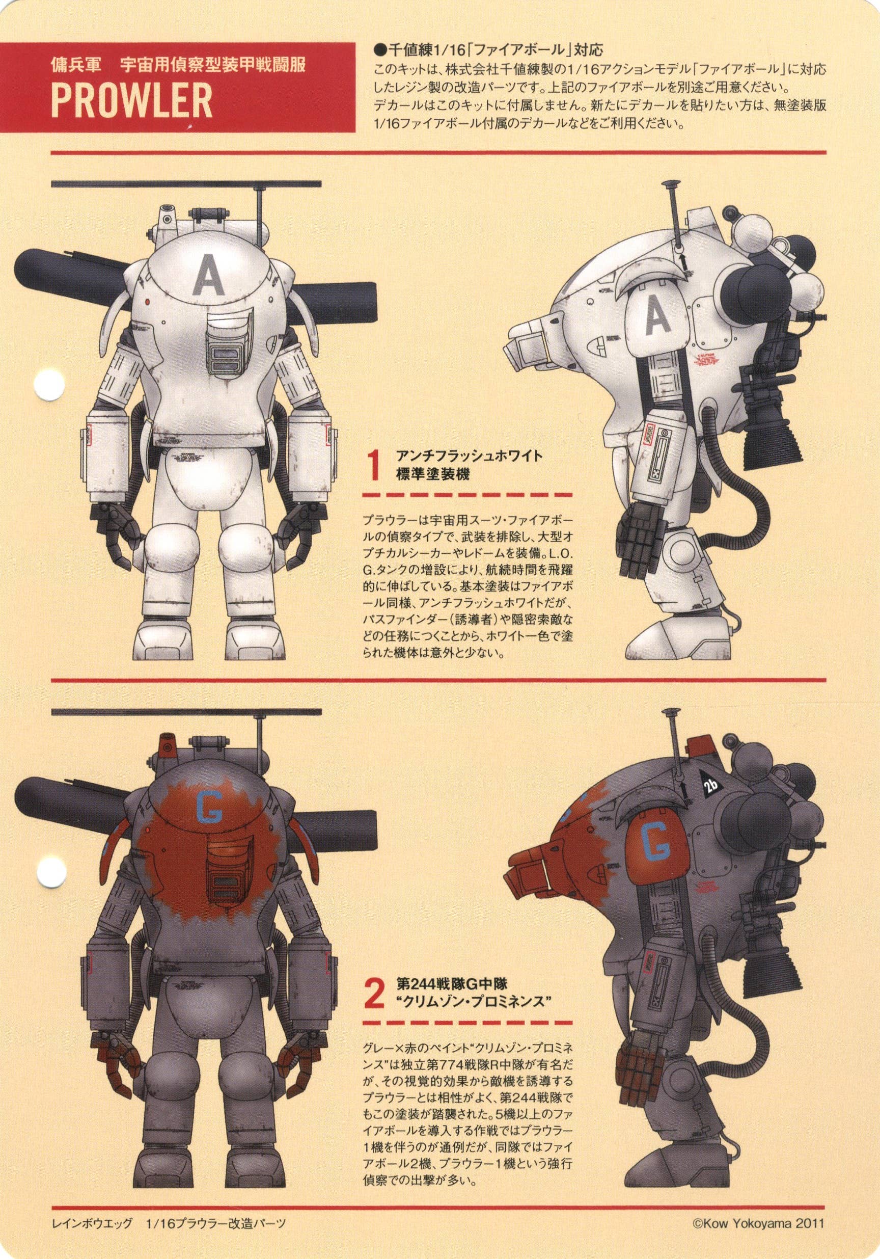 ロボット Ma.k. 1/12 Prowler resin kit (WHP) Prowler Conversion Resin Kit (Sentinel) | HLJ.com
