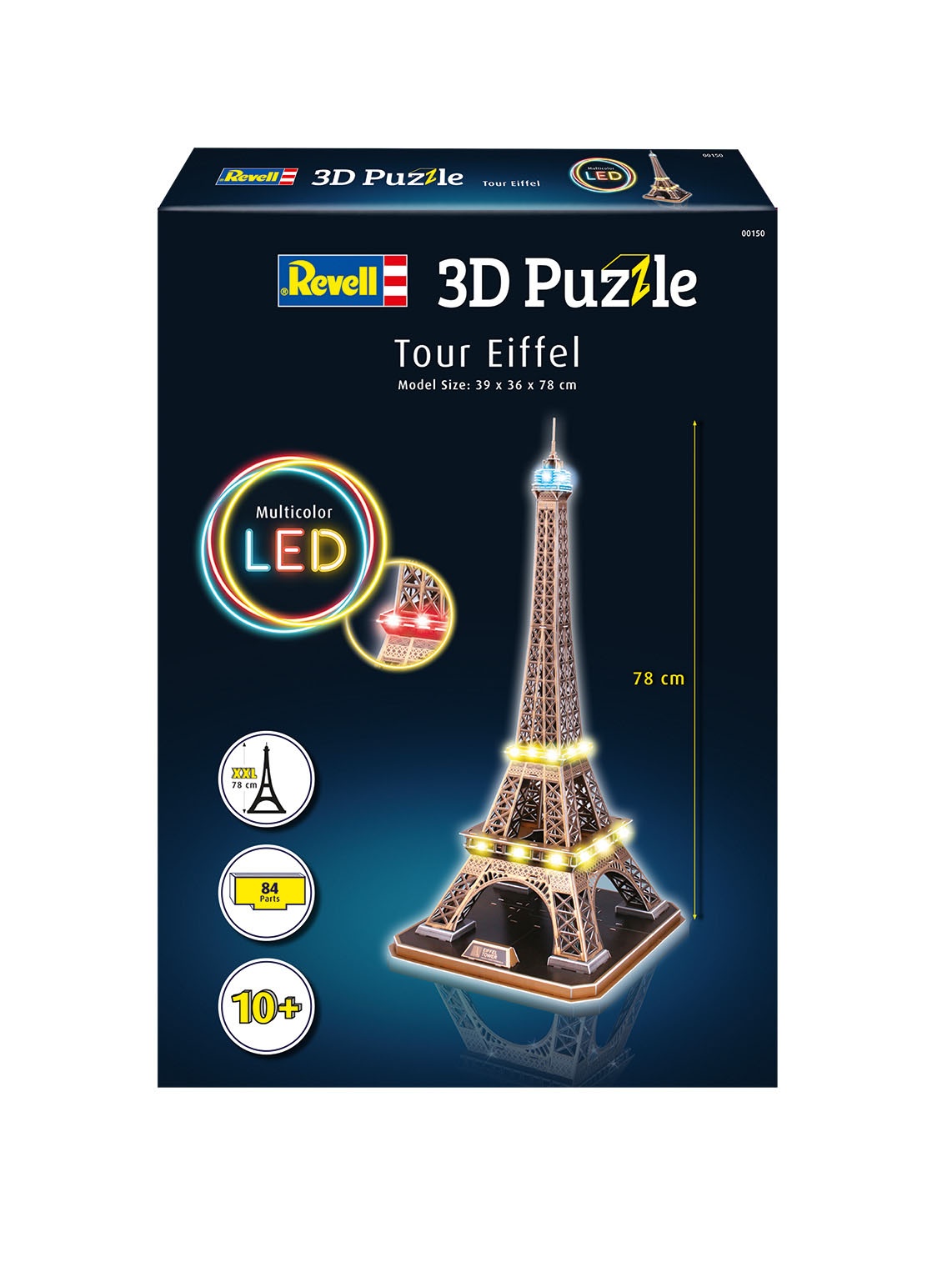 3D Puzzle Eiffel Tower (39 x 36 x 78cm) 84pcs