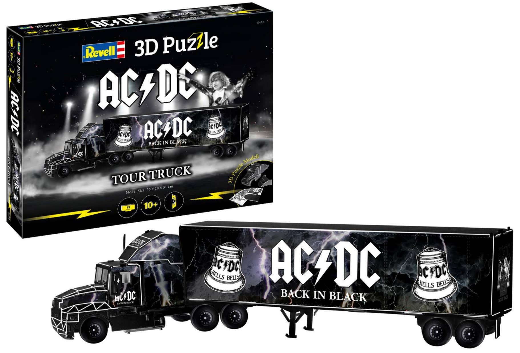 3D Puzzle AC/DC Tour Truck (56.6 x 8.3 x 14.1cm) 128pcs | HLJ.com