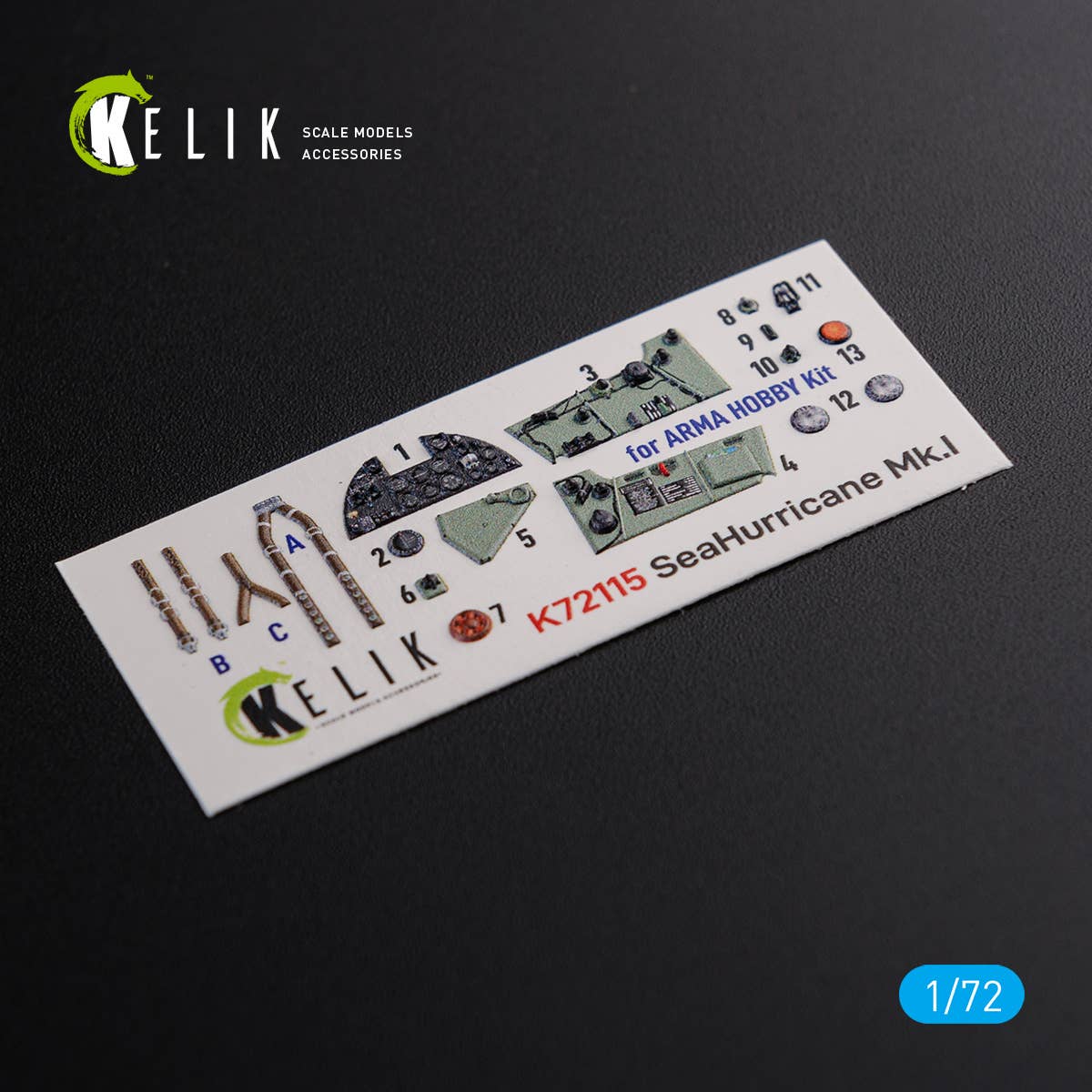 Sea Hurricane Mk I interior 3D decals for Arma Hobby kit | HLJ.com