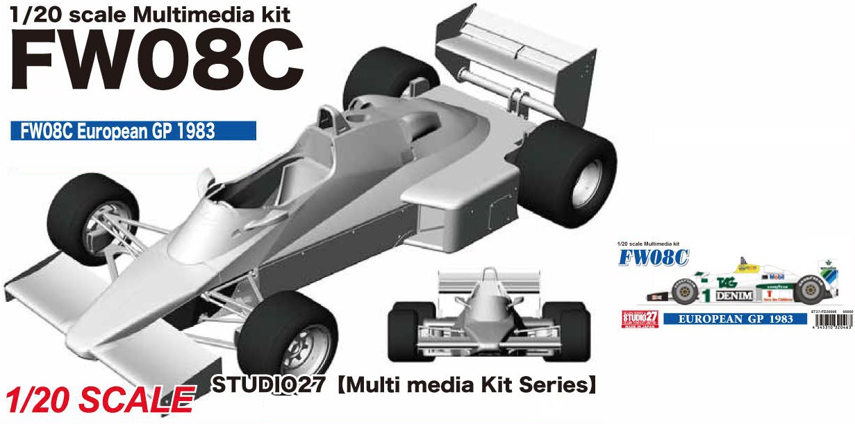 1/20 Williams FW08C European GP 1983
