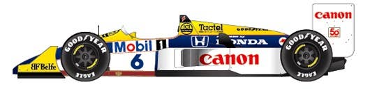 FW11B Italian GP 1987 Conversion Kit (for Tamiya) | HLJ.com