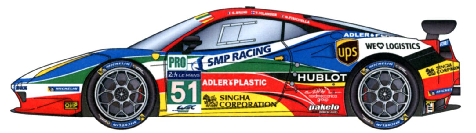 European Le Mans Series Ferrari F458 Italia GT3 at Imola Editorial