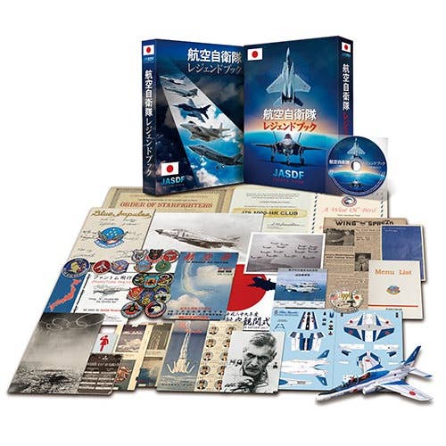 JASDF Legend Book with DVD & 1/72 T-4 Blue Impulse Paper