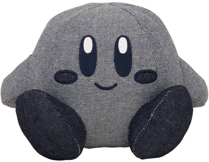 Kirby Pupupu Denim Plush Toy Seated | HLJ.com