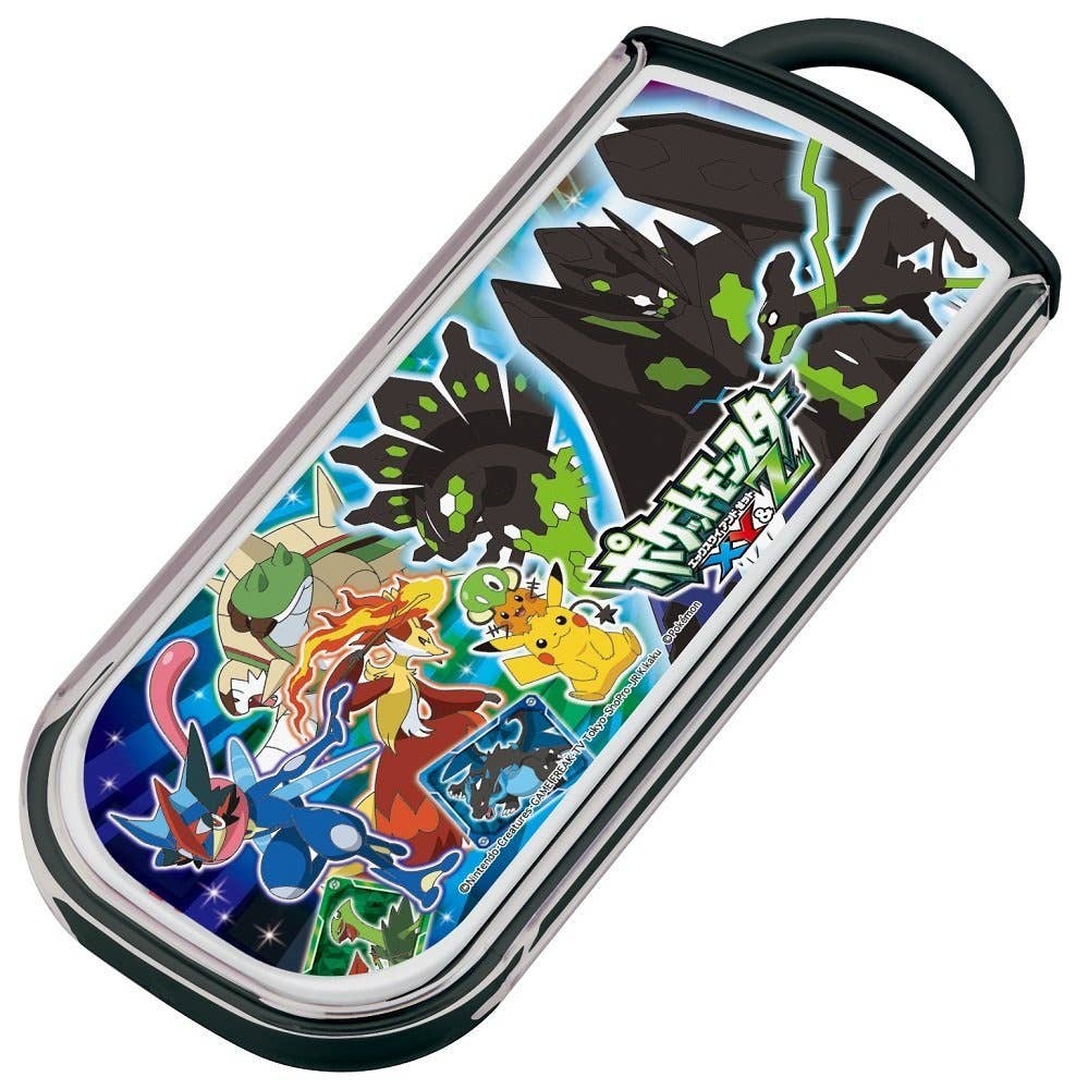 Pokemon the Series XYZ Chopsticks, Spoon & Fork Set in Slide Case