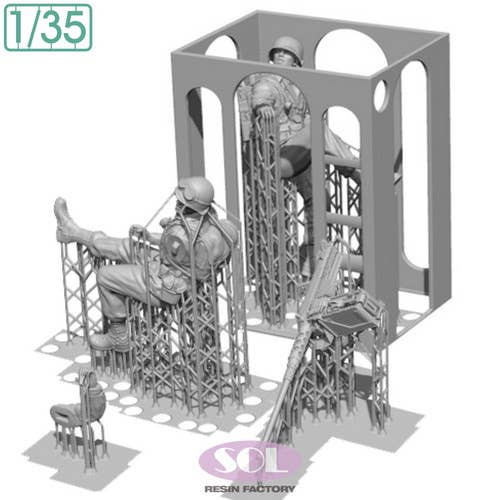 WWII US Army Field Radio Operator & M3A1 Half-Track Machine Gunner Set ...