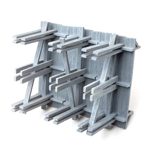 Diorama Material Wooden Temporary Bridge Set